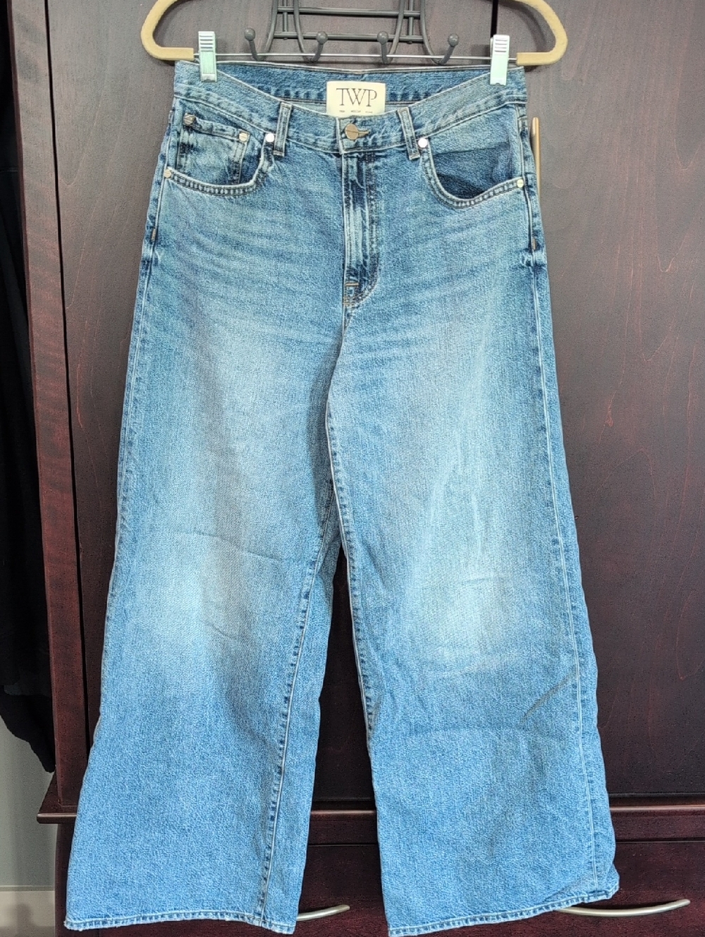 TWP Tiny Dancer Wide Leg Jeans 27 Vintage Wash